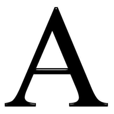 simsearch:400-05239813,k - 3d Greek letter Alpha isolated in white Fotografie stock - Microstock e Abbonamento, Codice: 400-05239802