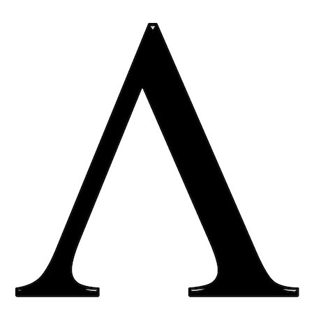 simsearch:400-05239813,k - 3d Greek letter Lambda isolated in white Stock Photo - Budget Royalty-Free & Subscription, Code: 400-05239811