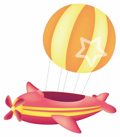 simsearch:400-04180908,k - a hot air balloon isolate in a white background Stockbilder - Microstock & Abonnement, Bildnummer: 400-05230413