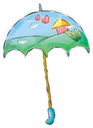simsearch:400-04921907,k - a umbrella with beautiful pattern isolate in a white background Stock Photo - Budget Royalty-Free & Subscription, Code: 400-05230589