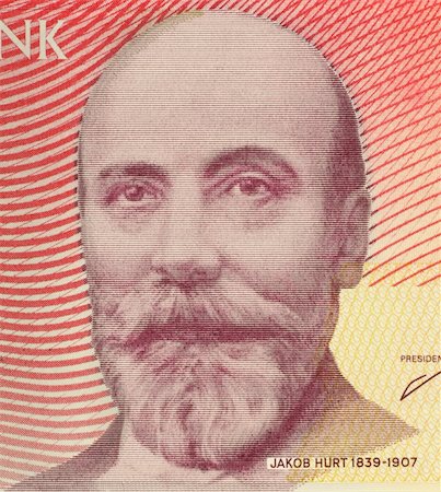 Jakob Hurt (1839-1907) on 10 Krooni 2006 Banknote from Estonia. Estonian folklorist, theologian and linguist. Stock Photo - Budget Royalty-Free & Subscription, Code: 400-05230581