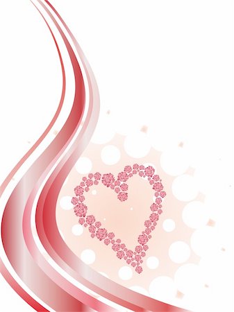 simsearch:400-04745515,k - vector eps illustration of a pink floral heart Foto de stock - Super Valor sin royalties y Suscripción, Código: 400-05231610