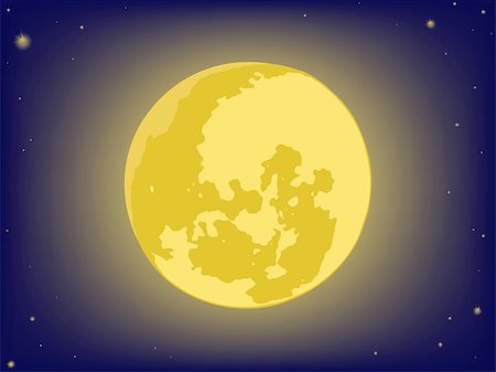 simsearch:400-05666428,k - moon on night sky. vector backgrounds Stock Photo - Budget Royalty-Free & Subscription, Code: 400-05231879