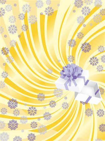 simsearch:400-05244929,k - open xmas white gift box. Vector Stock Photo - Budget Royalty-Free & Subscription, Code: 400-05231880