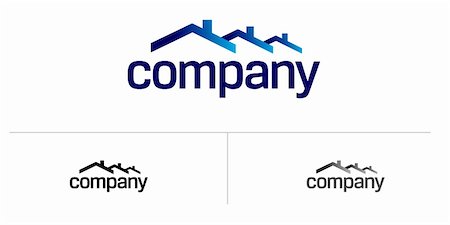 House logo for real estate company. Foto de stock - Super Valor sin royalties y Suscripción, Código: 400-05232058