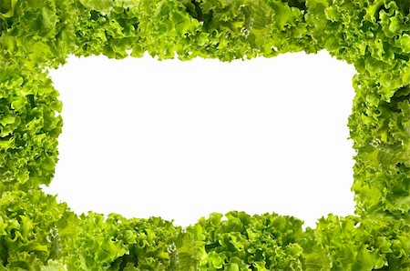 Lettuce bunches extreme closeup macro shot frame background Fotografie stock - Microstock e Abbonamento, Codice: 400-05232257