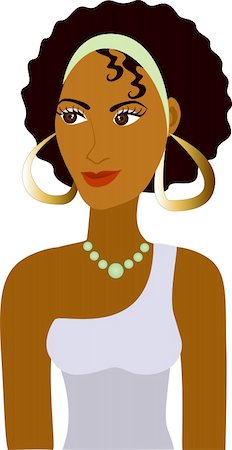 Vector of Afro Girl Avatar. See others in this series. Stock Photo - Budget Royalty-Free & Subscription, Code: 400-05232598