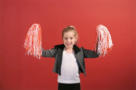 cheerleader child center Stock Photo - Budget Royalty-Free & Subscription, Code: 400-05232704