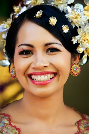 Indonesian happy bride. Bali. Indonesia Stock Photo - Budget Royalty-Free & Subscription, Code: 400-05232845