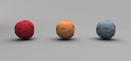 simsearch:400-05906315,k - 3D Render of isolated balls with question mark Stock Photo - Budget Royalty-Free & Subscription, Code: 400-05233134