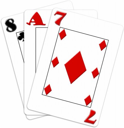 simsearch:400-06389082,k - Poker Game Cards Stockbilder - Microstock & Abonnement, Bildnummer: 400-05233133