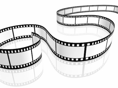 An image of a film strip white Stockbilder - Microstock & Abonnement, Bildnummer: 400-05233196
