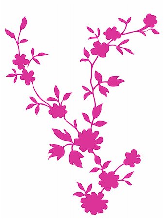 simsearch:400-04697894,k - a vivid illustration of a pink single flower image Photographie de stock - Aubaine LD & Abonnement, Code: 400-05233273