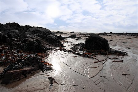 simsearch:400-05230665,k - Felsen am Beale Strand co Kerry Irland an einem kalten Wintern-Tag Stockbilder - Microstock & Abonnement, Bildnummer: 400-05233406