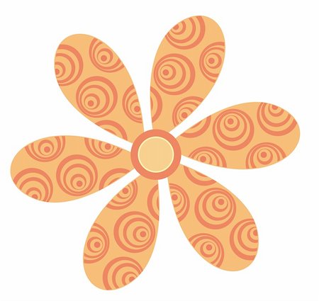 simsearch:400-05233272,k - a beautiful drawing of an orange flower pattern Stock Photo - Budget Royalty-Free & Subscription, Code: 400-05233424