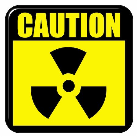 simsearch:400-05234497,k - 3d caution radioactive sign isolated in white Stock Photo - Budget Royalty-Free & Subscription, Code: 400-05233482