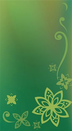 simsearch:400-05236331,k - drawing of beautiful flower in a green background Foto de stock - Super Valor sin royalties y Suscripción, Código: 400-05233791