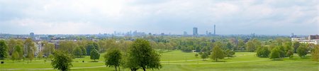 High dynamic range wide angle London panorama skyline seen from Primrose hill Photographie de stock - Aubaine LD & Abonnement, Code: 400-05233811