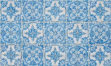 simsearch:400-08962382,k - Detail of Portuguese glazed tiles. Stock Photo - Budget Royalty-Free & Subscription, Code: 400-05233917