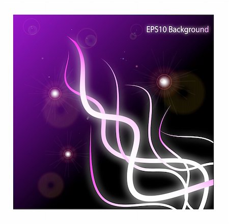 exploding electricity - Abstract violet background with curve. Vector illustration Foto de stock - Super Valor sin royalties y Suscripción, Código: 400-05244532
