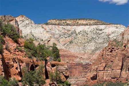 Spectacular landscape of the Zion natural park in Utah, USA Stock Photo - Budget Royalty-Free & Subscription, Code: 400-05244727