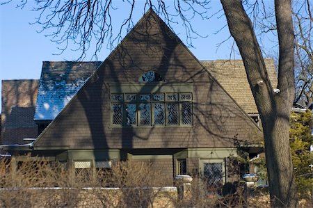 Frank Lloyd's house in Oak Park Stock Photo - Budget Royalty-Free & Subscription, Code: 400-05245359