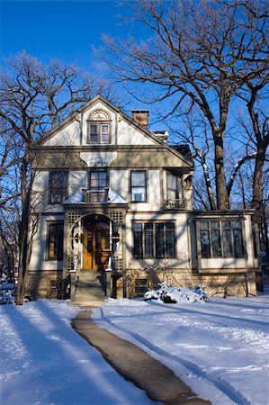 Victorian House in Chicago suburbs. Stock Photo - Budget Royalty-Free & Subscription, Code: 400-05245360