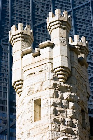 simsearch:400-04709717,k - Water Tower in Chicago, IL Foto de stock - Super Valor sin royalties y Suscripción, Código: 400-05245374