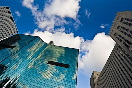 Look Up! - skyscrapers in Downtown Chicago. Foto de stock - Super Valor sin royalties y Suscripción, Código: 400-05245396