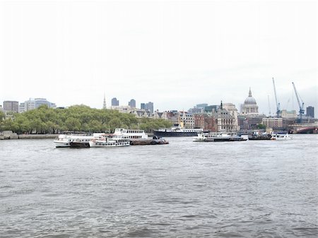 simsearch:400-04323461,k - Panoramic view of River Thames, London, UK - high dynamic range HDR Stock Photo - Budget Royalty-Free & Subscription, Code: 400-05245646