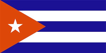 Cuba flag isolated illustration Fotografie stock - Microstock e Abbonamento, Codice: 400-05245848
