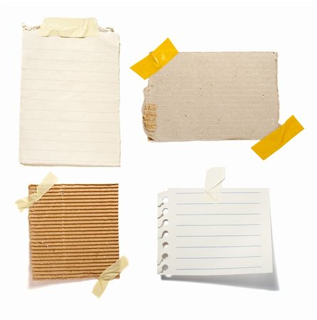 post its lots - close up of reminders on white background . each one is in cameras full resolution Stock Photo - Budget Royalty-Free & Subscription, Code: 400-05246236