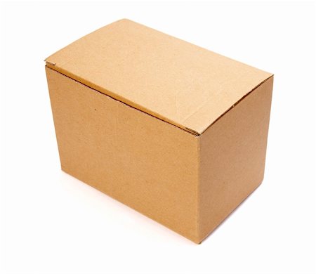 simsearch:400-04872165,k - close up of carton  box  on white background with clipping path Photographie de stock - Aubaine LD & Abonnement, Code: 400-05246251