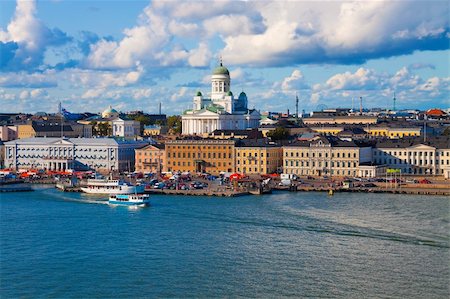 Summer panorama of Helsinki, Finland Photographie de stock - Aubaine LD & Abonnement, Code: 400-05246463