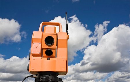 simsearch:400-04710606,k - Total station under amazing clouds Stock Photo - Budget Royalty-Free & Subscription, Code: 400-05246540