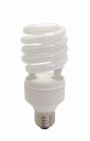 simsearch:400-04750349,k - Energy saving bulb isolated on white background Stock Photo - Budget Royalty-Free & Subscription, Code: 400-05246825