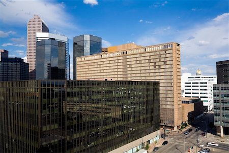 denver - Streets and Buildings in Denver, Colorado. Stockbilder - Microstock & Abonnement, Bildnummer: 400-05246899