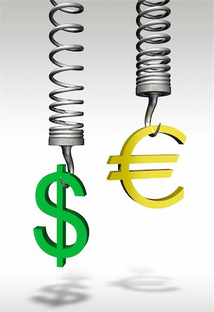 sign for european dollar - Euro Dollar comparison - 3d concept image Stock Photo - Budget Royalty-Free & Subscription, Code: 400-05247110