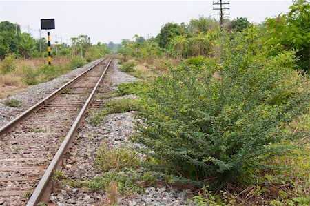 Along the railroad tracks Stock Photo - Budget Royalty-Free & Subscription, Code: 400-05247196