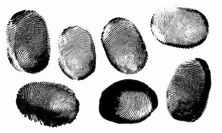 Printout of human fingerprint  with unique detail Foto de stock - Super Valor sin royalties y Suscripción, Código: 400-05247238