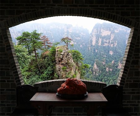 The breathtaking landscape in ZhangJiaJie national park in China Stockbilder - Microstock & Abonnement, Bildnummer: 400-05247327