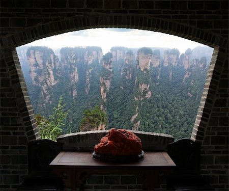 The breathtaking landscape in ZhangJiaJie national park in China Stockbilder - Microstock & Abonnement, Bildnummer: 400-05247329