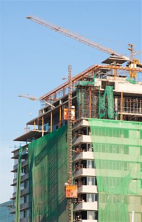 working construction hospital on sky Stock Photo - Budget Royalty-Free & Subscription, Code: 400-05247479