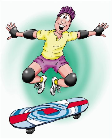 simsearch:400-05260723,k - He just loves his skateboard. Foto de stock - Super Valor sin royalties y Suscripción, Código: 400-05247741