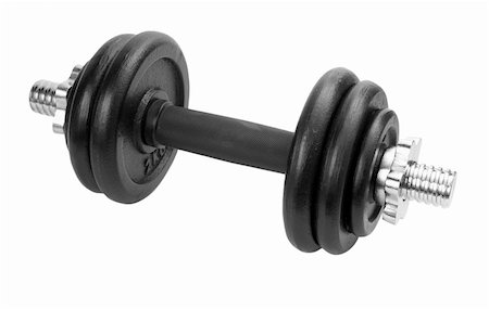 simsearch:400-03944870,k - close up of body building equipment on white background with clipping path Foto de stock - Royalty-Free Super Valor e Assinatura, Número: 400-05247778