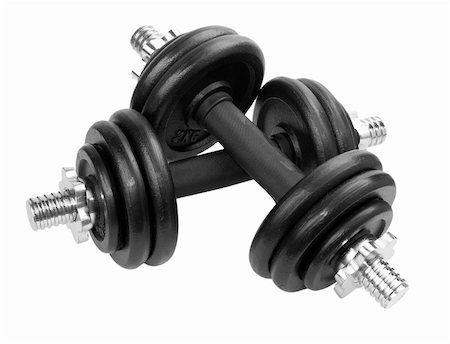 simsearch:400-03944870,k - close up of body building equipment on white background with clipping path Foto de stock - Royalty-Free Super Valor e Assinatura, Número: 400-05247779
