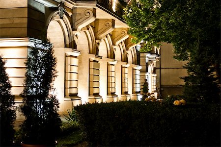 Roznovanu Palace by night - the actual Iassy City Hall, also called the "palace of the Belgrad kings" . Stock Photo - Budget Royalty-Free & Subscription, Code: 400-05248155