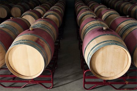 subterranean - Oak wine barrels in a modern winery, Alentejo, Portugal Stock Photo - Budget Royalty-Free & Subscription, Code: 400-05248275