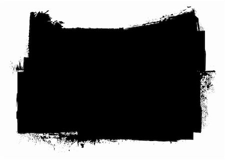Black and white grunge ink splat banner concept with copyspace Stock Photo - Budget Royalty-Free & Subscription, Code: 400-05248494