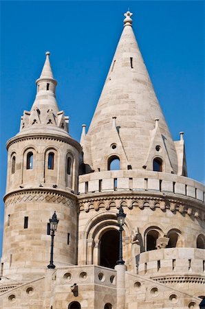 detail of the famous fisherman's bastion in Budapest Stock Photo - Budget Royalty-Free & Subscription, Code: 400-05248831